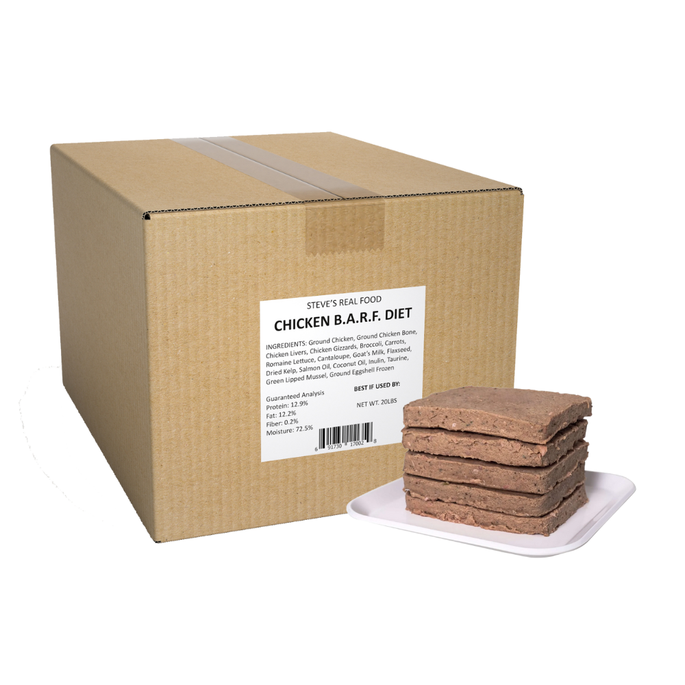 Steve's Real Food CHICKEN 20 LB Frozen Raw Pet Food Online Delivery