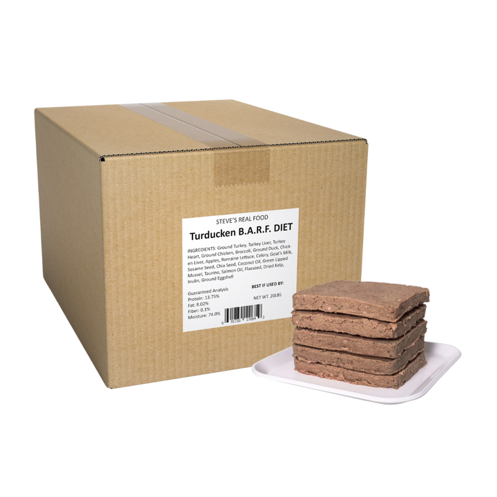 Steve's Real Food TURDUCKEN 20 LB Box Frozen Raw Pet Food