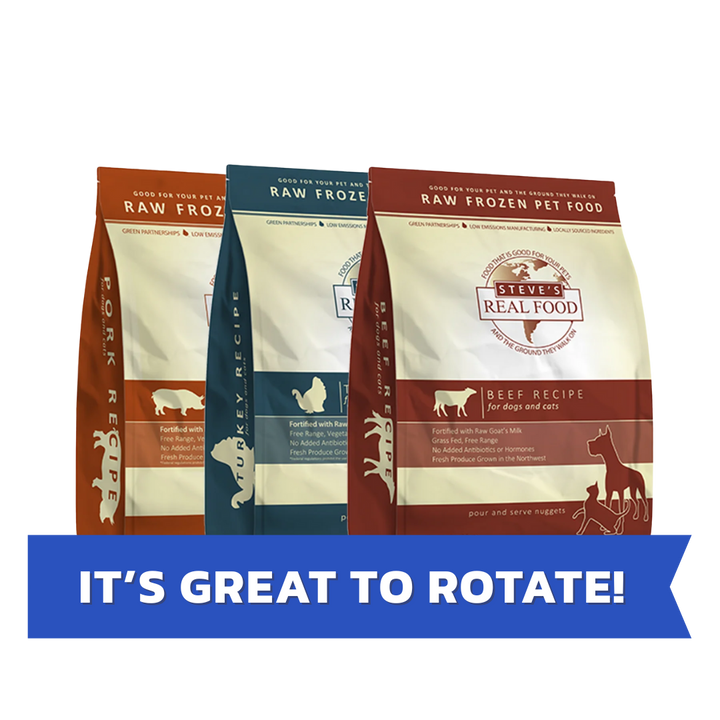 Variety Bundle - Beef, Pork, Turkey | 15 lb Frozen Raw Pet Food (3 pack)