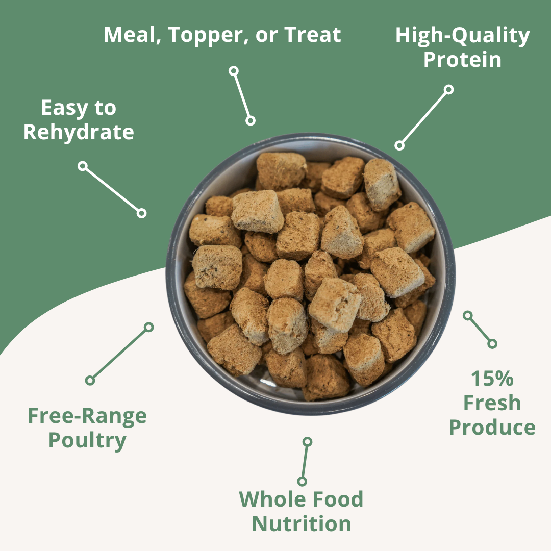 Freeze Dried Raw Pet Food: Turducken Nuggets