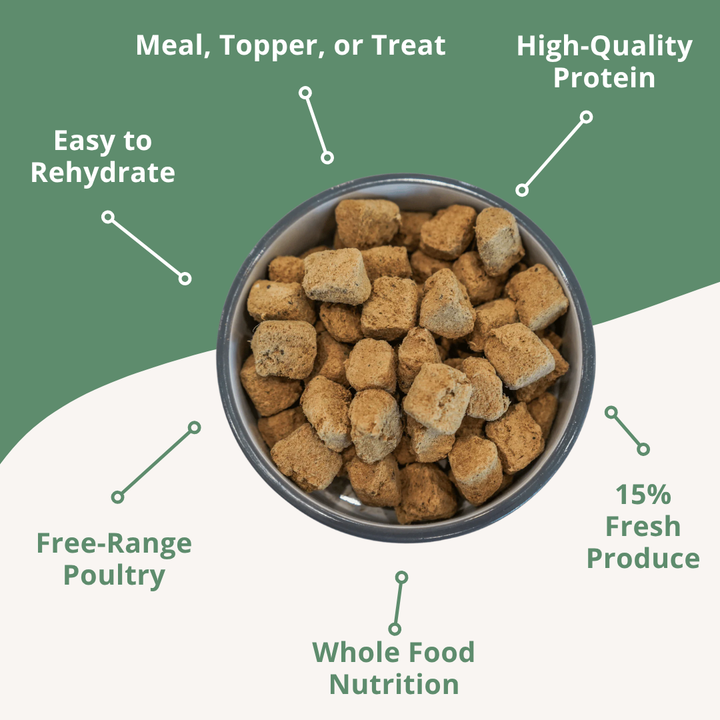 Freeze Dried Raw Pet Food: Turducken Nuggets