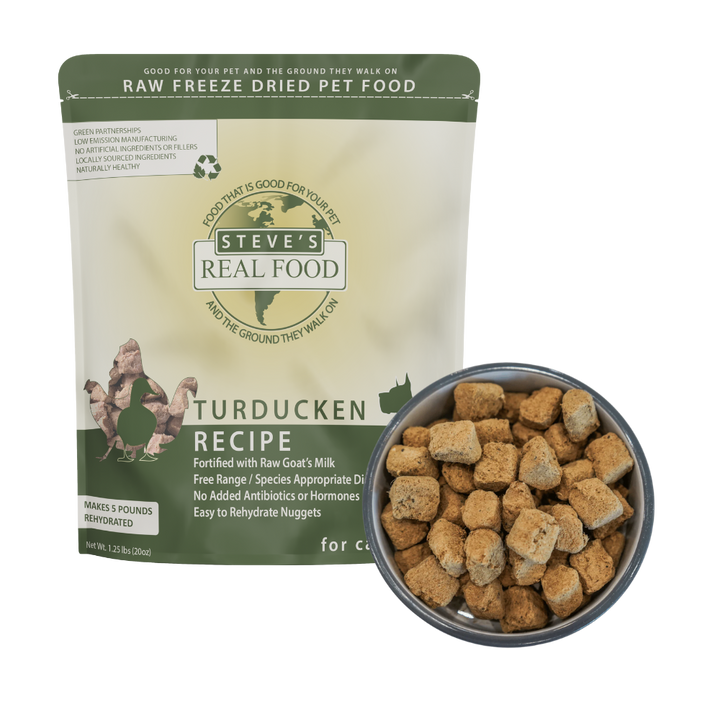 Freeze Dried Raw Pet Food: Turducken Nuggets