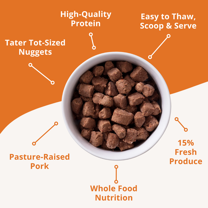 Pork 15 lb Frozen Raw Pet Food (3 pack) Bundle