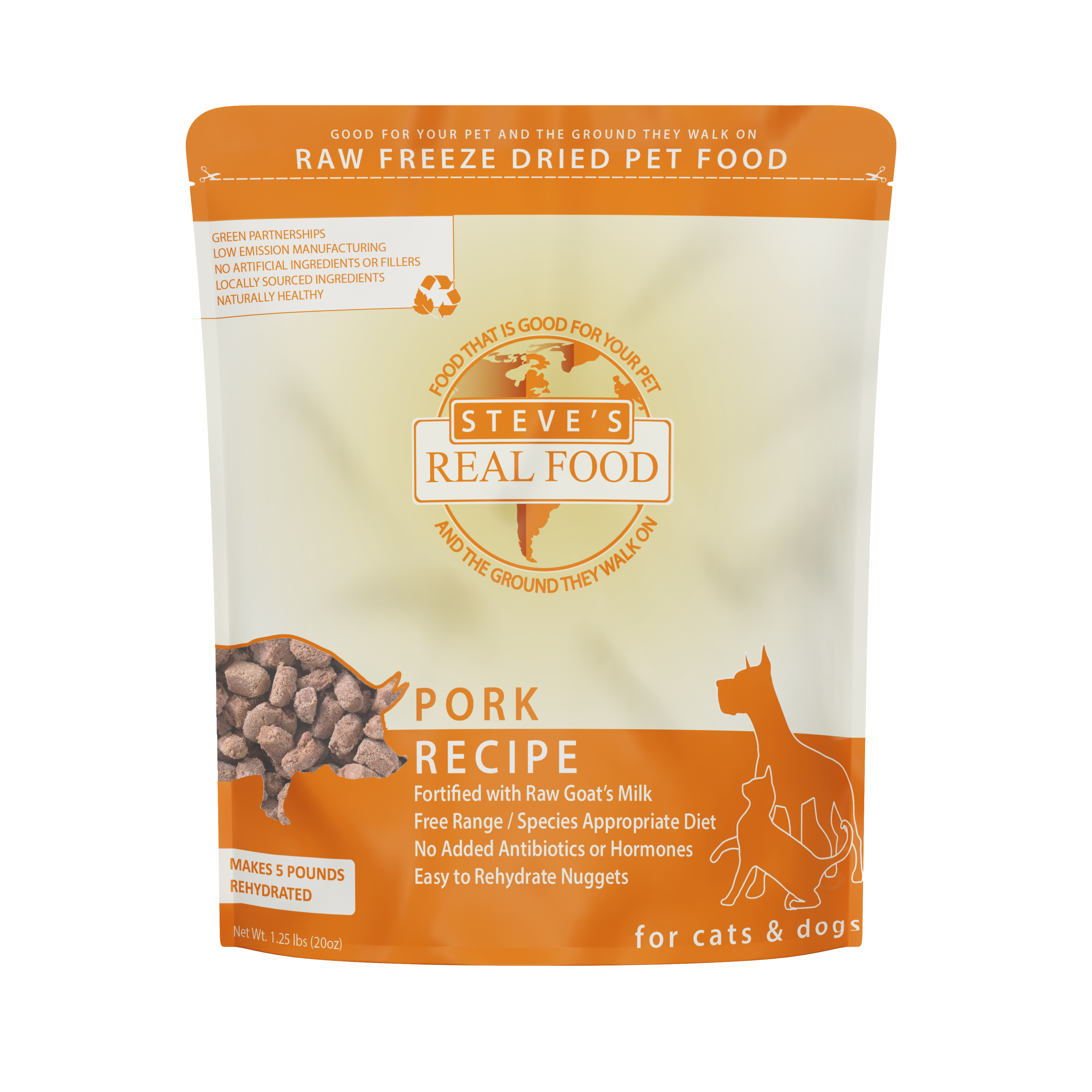 Freeze Dried Raw Pet Food: Pork Nuggets