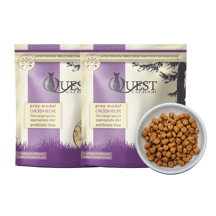 Chicken Freeze-Dried Raw Cat Food (2 Pack) Bundle