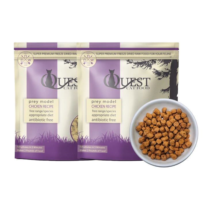 Chicken Freeze-Dried Raw Cat Food (2 Pack) Bundle