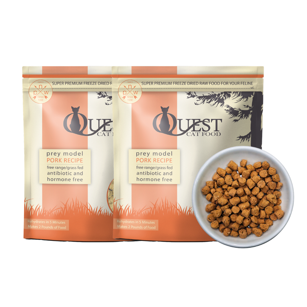 Pork Freeze-Dried Raw Cat Food (2 Pack) Bundle