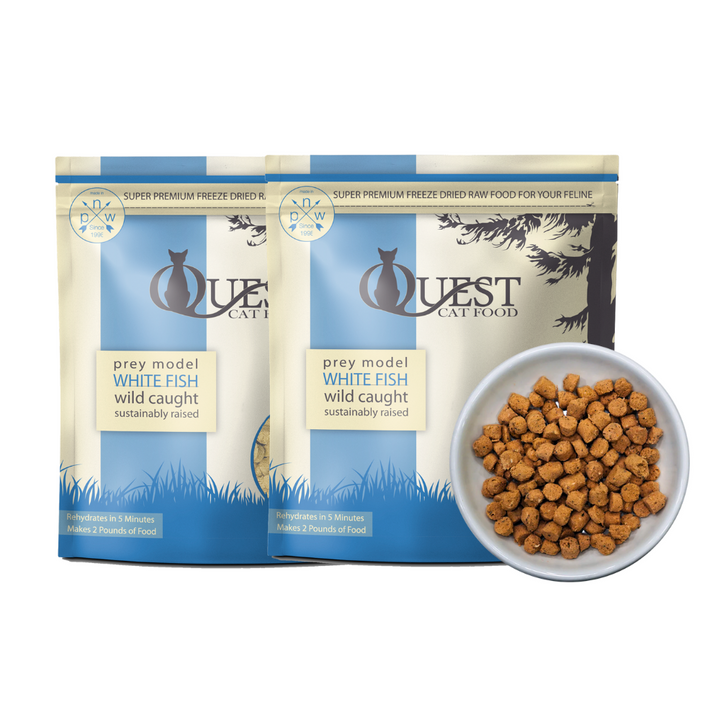 White Fish Freeze-Dried Raw Cat Food (2 pack) Bundle