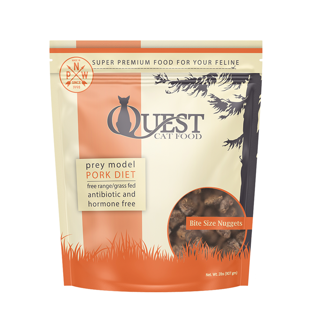 Frozen Raw Cat Food: Pork Diet (4 Pack)