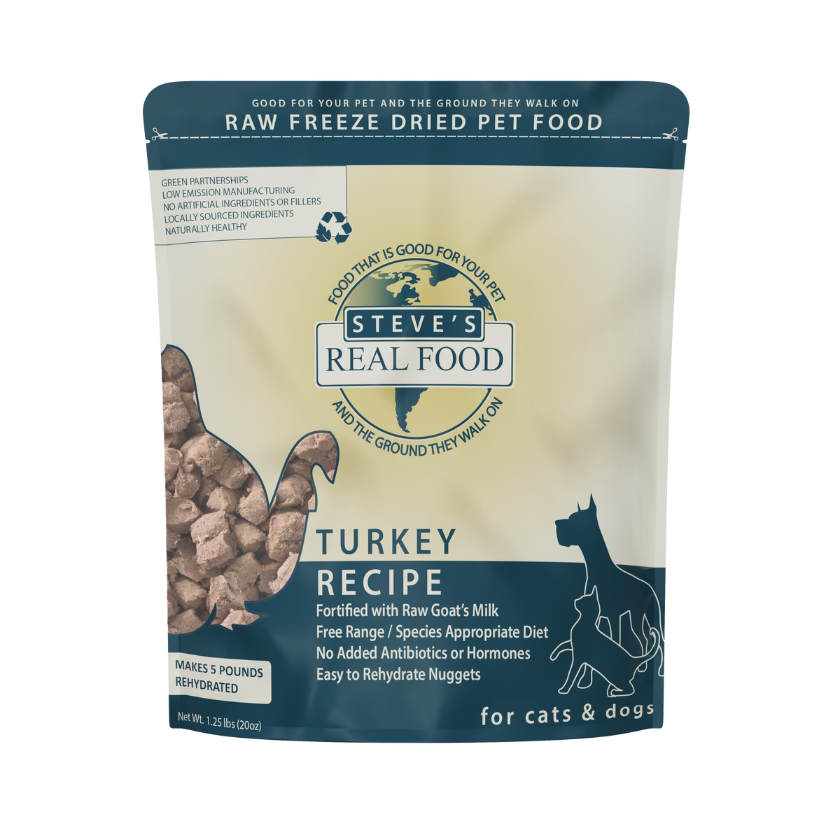 Freeze Dried Raw Pet Food Turkey Nuggets
