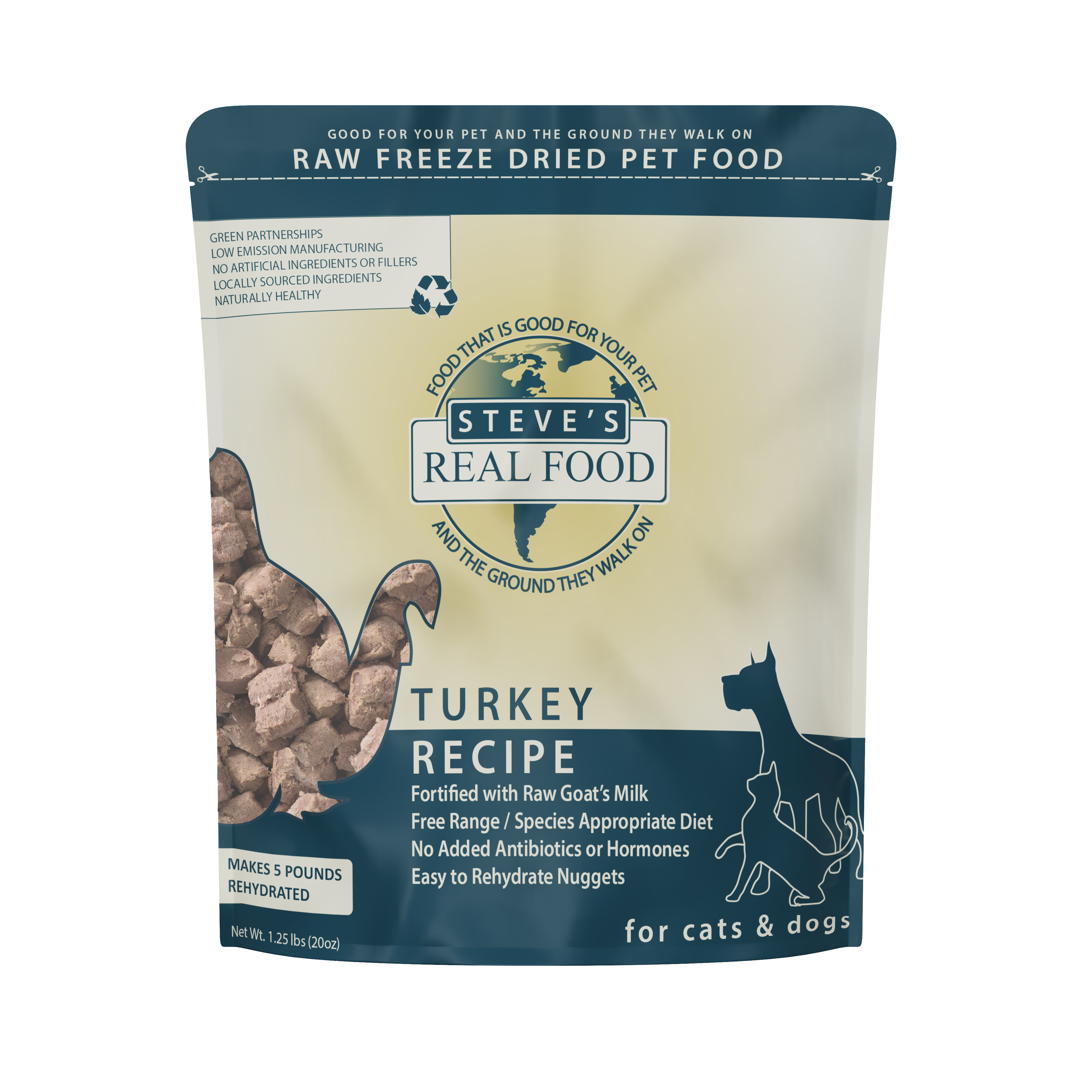 Freeze Dried Raw Pet Food: Turkey Nuggets
