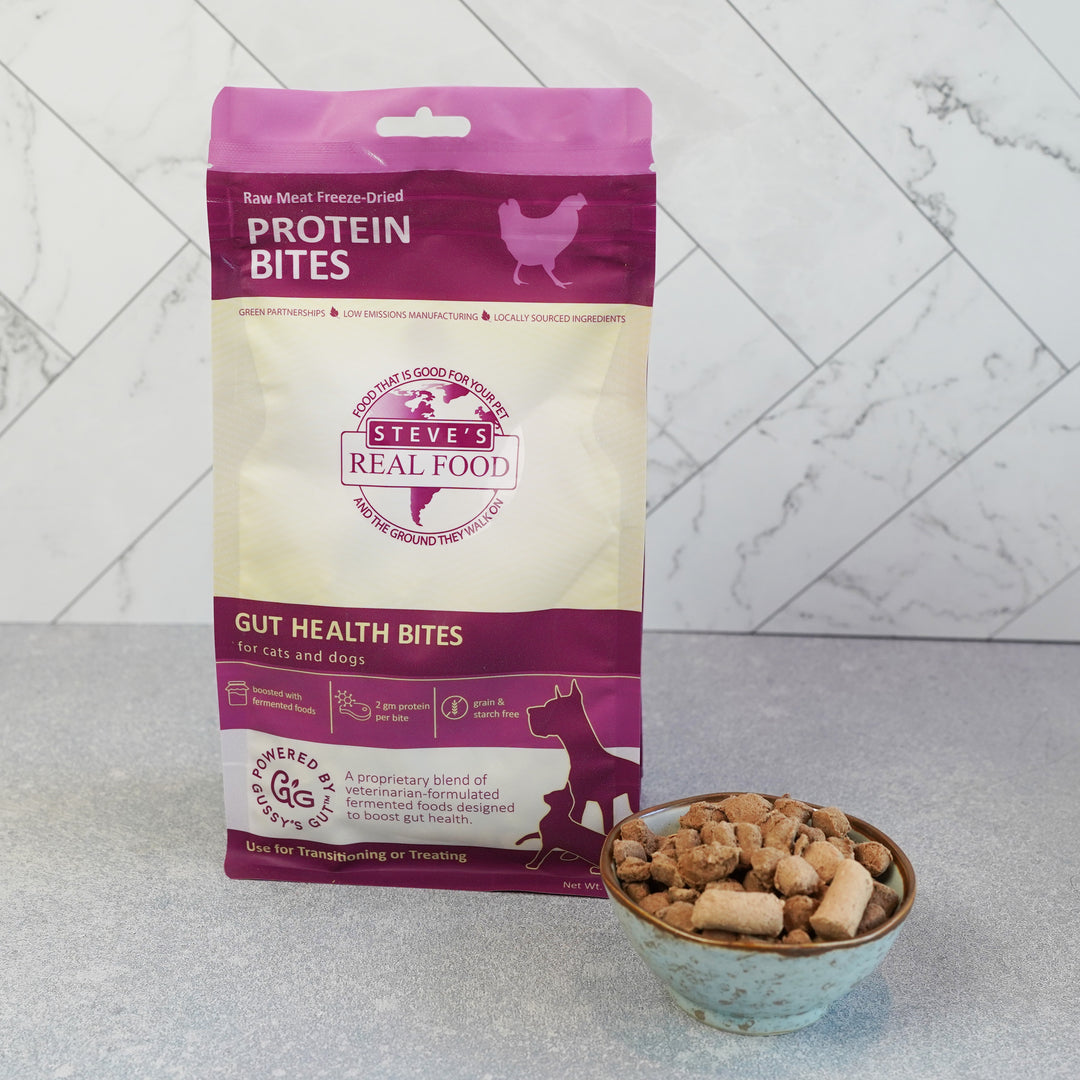 Chicken Protein Bites - Freeze-Dried Gut Health Treats for Dogs and Cats