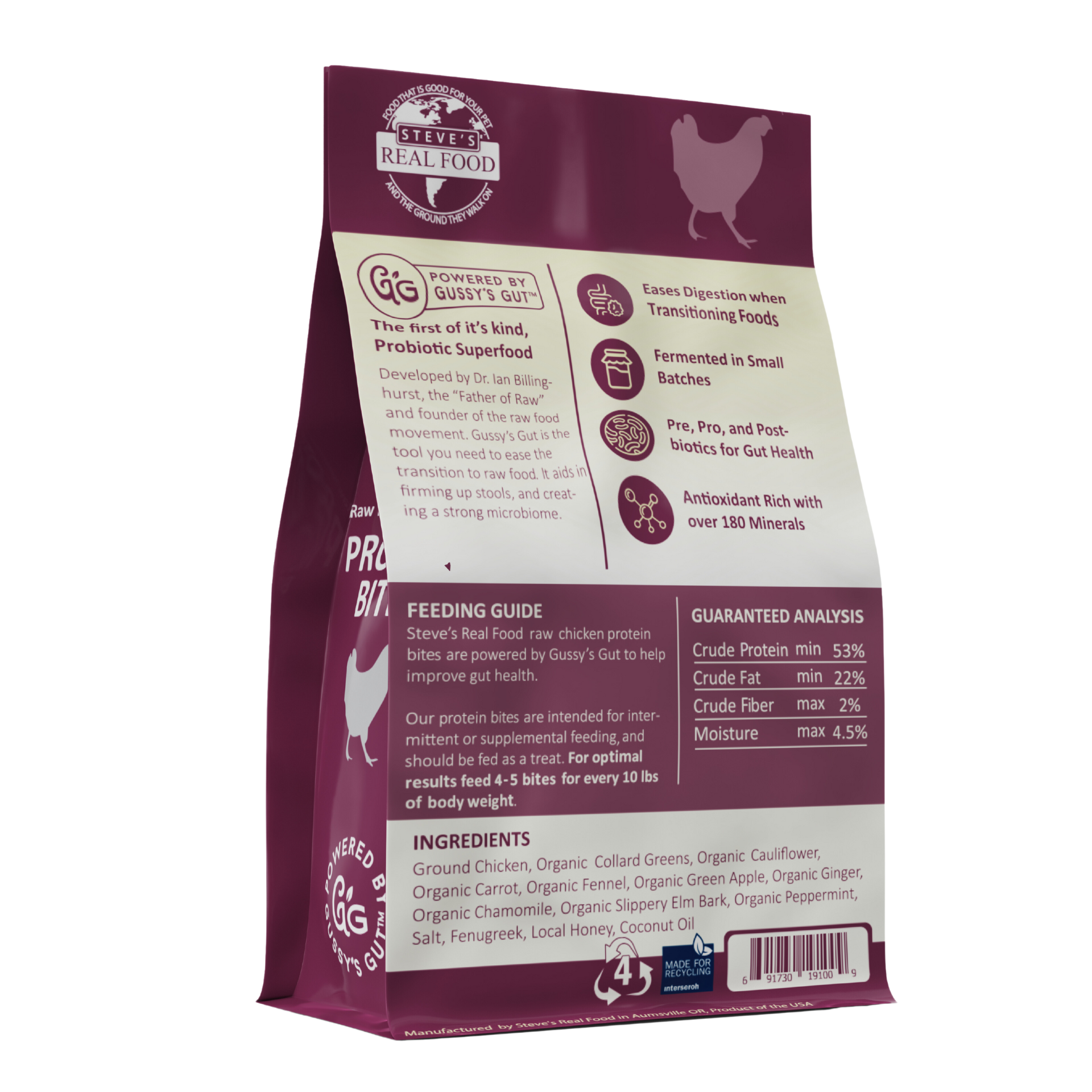 Chicken Protein Bites FreezeDried Gut Health Treats for Dogs and Ca