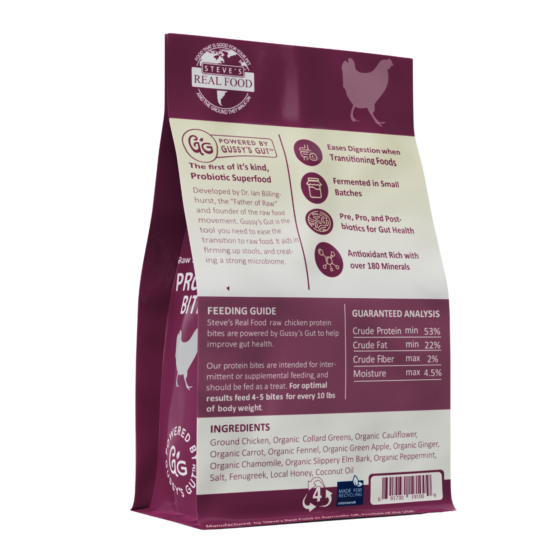 Chicken Protein Bites - Freeze-Dried Gut Health Treats for Dogs and Cats