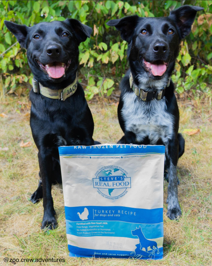 Steve's Real Food Turkey Frozen Raw Pet Food (3 pack) Bundle