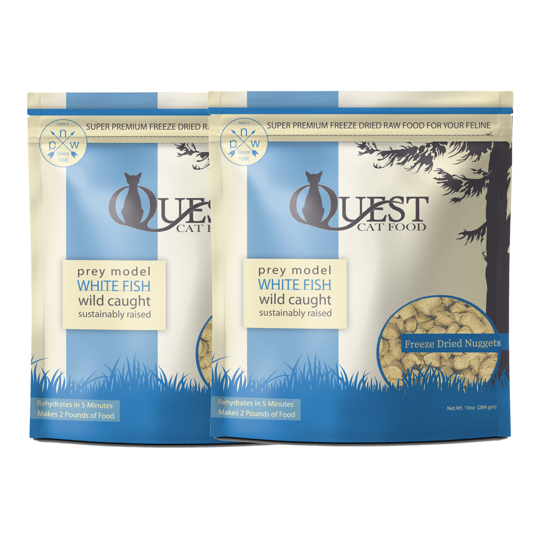 White Fish Freeze-Dried Raw Cat Food (2 pack) Bundle