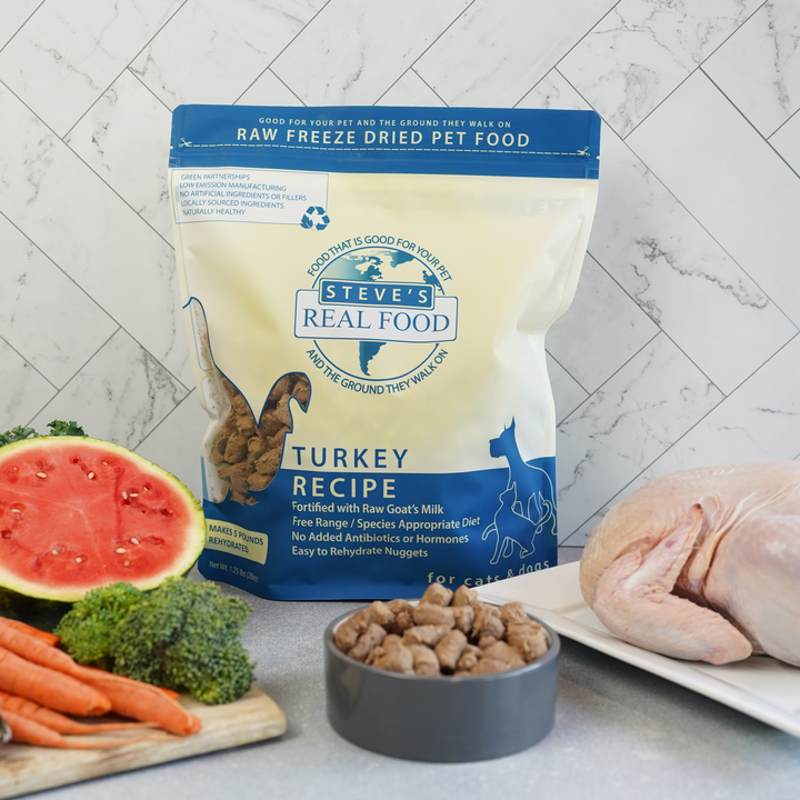 Freeze Dried Raw Pet Food: Turkey Nuggets