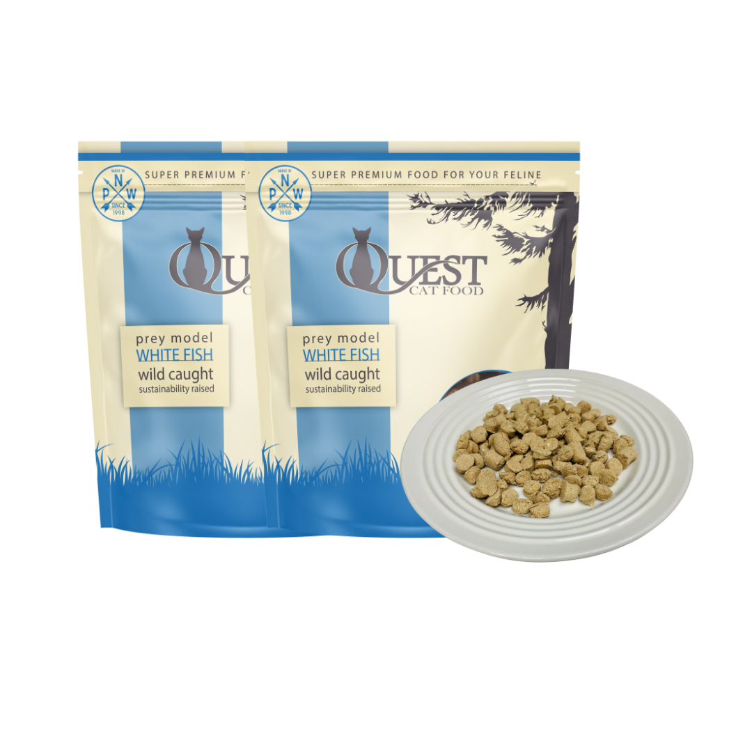 Freeze-Dried Raw Cat Food: White Fish (2 Pack)